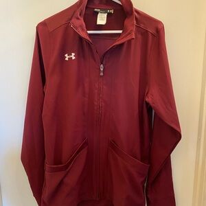 Under Armour Maroon Full-Zip Jacket